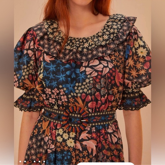 Farm Rio Black Jujus Garden Maxi Dress - Picture 4 of 10